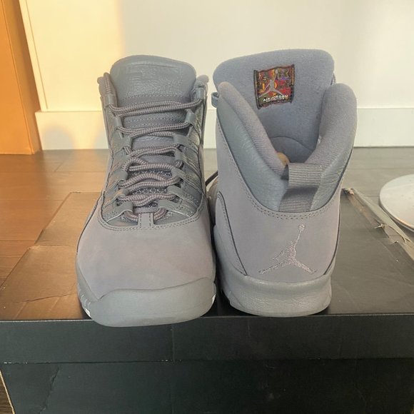 Wolf Grey Air Jordan Retro 10 - Picture 8 of 10